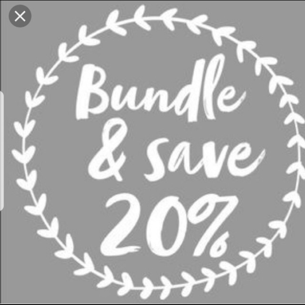 Bundle 2 or more items and save 20%